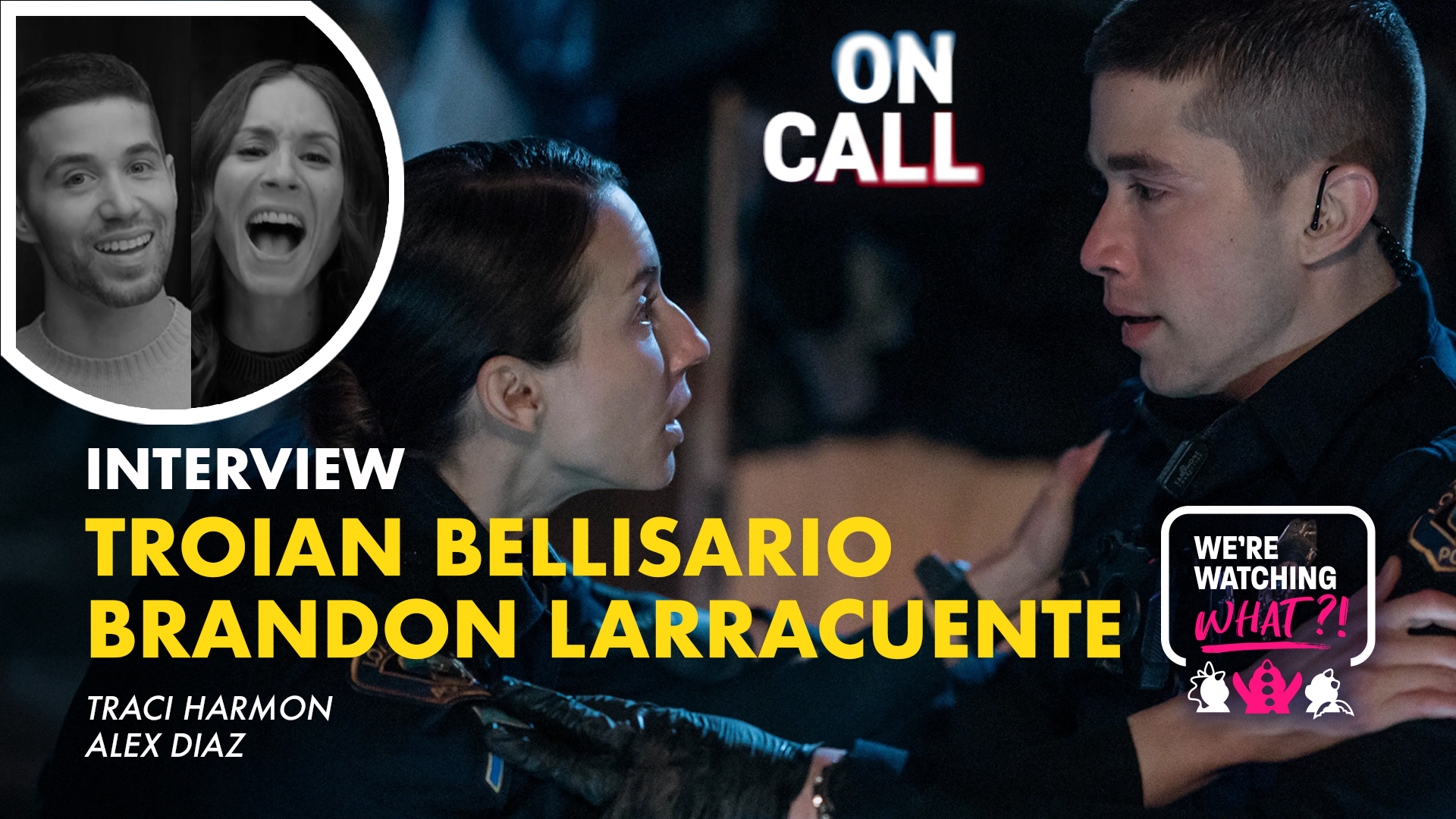 Troian Bellisario, Brandon Larracuente for On Call