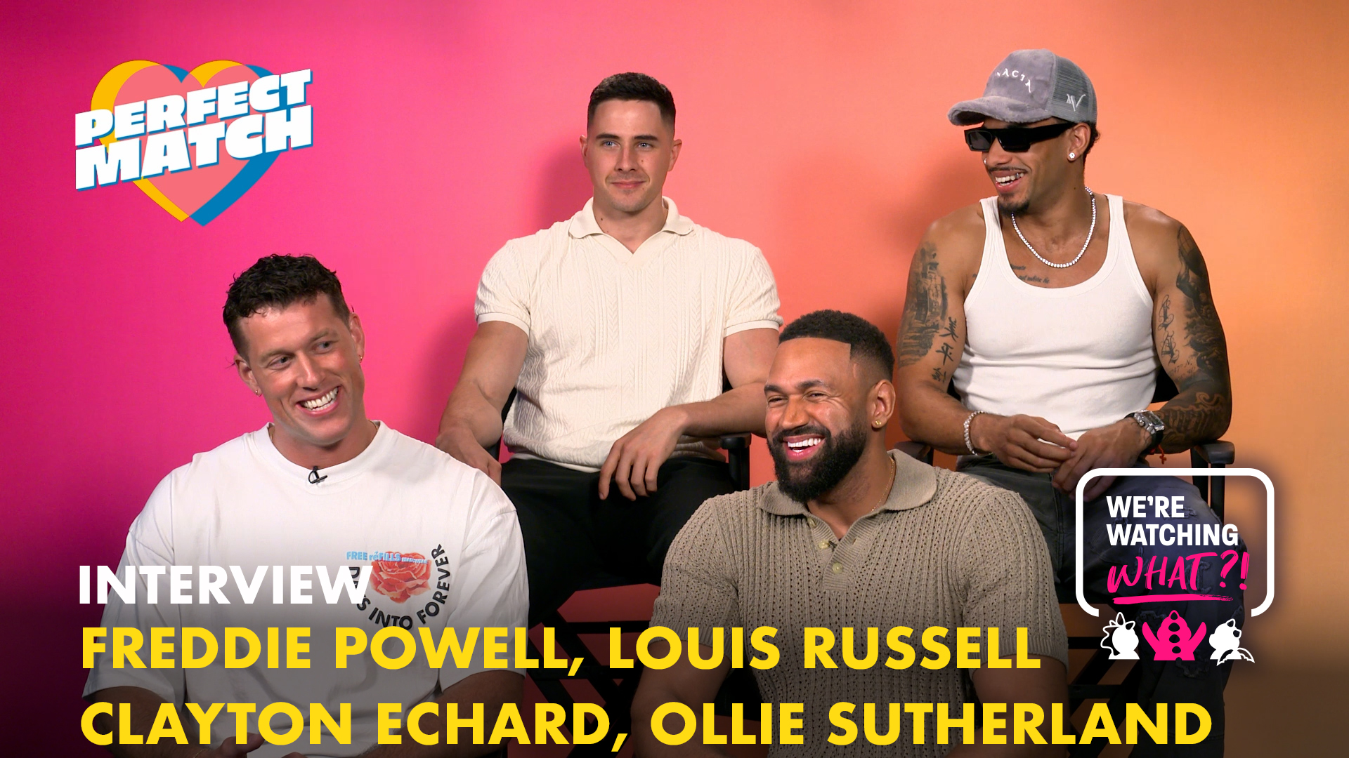 Clayton Echard, Ollie Sutherland, Louis Russell, Freddie Powell for Perfect Match